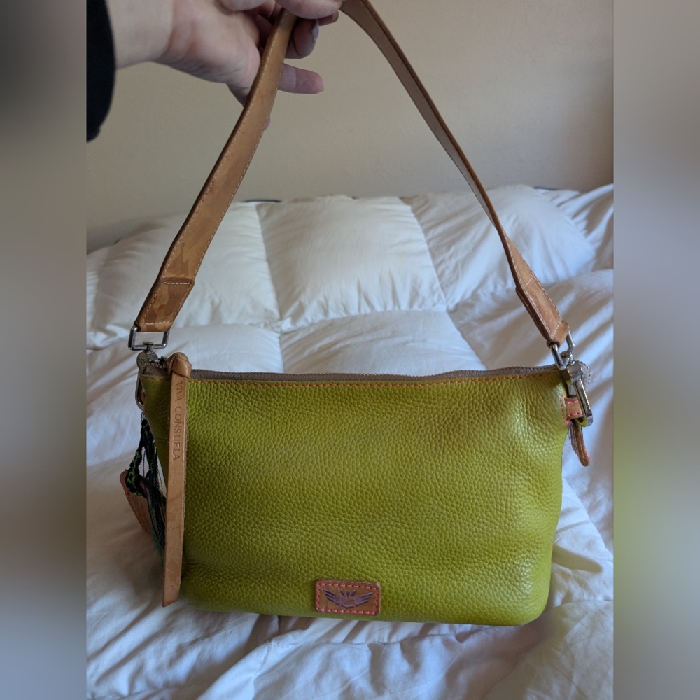 Consuela Avocado Green Leather Bag